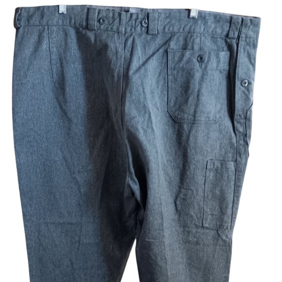 Vintage Swiss Army Work Pants 46x31 Buttonfly 1976 70's Mens Trousers - Picture 4 of 7